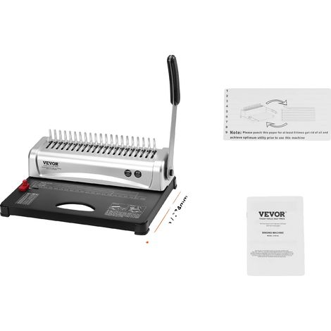 Machine à relier, relie 450 feuilles, perforations 21 trous, 21-Trous 450 Feuilles (1/2)
