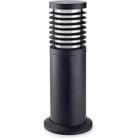 Leds-C4 Nott - Petite borne extérieure à 1 ampoule noire IP65, E27 (1/4)
