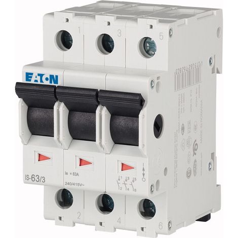 Interruptor seccionador Eaton 63A 3 polos IS-63/3 276276