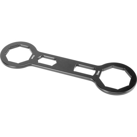 Clé à capuchon de fourche de 1,8 pouce/2 pouces pour le retrait et l'installation des amortisseurs avant, convient aux CRF250R, CRF450R et CRF450X, noire. (1/5)