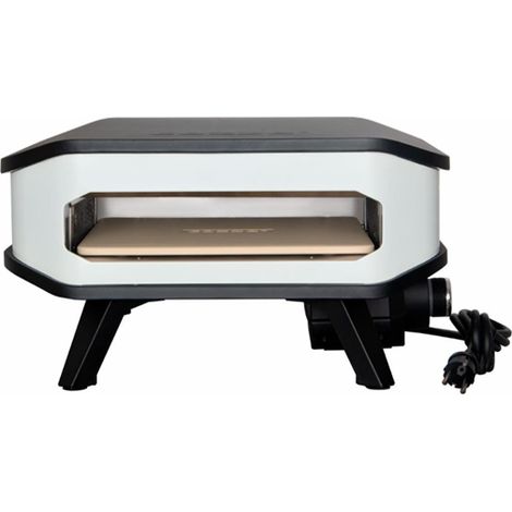 Forno per Pizza 42.5 cm con Pietra Refrattaria Portatile Elettrico Bianco (1/5)