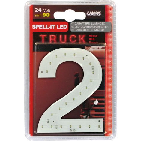 Spell-It Led, 90 mm, 24V - Rosso - 2