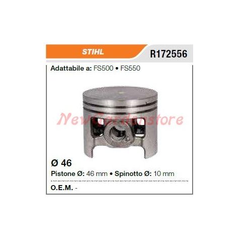 Pistone segmenti spinotto STIHL motosega FS500 550 172556