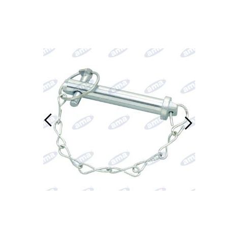 Pasador pivotante para tercer punto de 19x120 mm de diámetro para montaje de implementos en tractores agrícolas