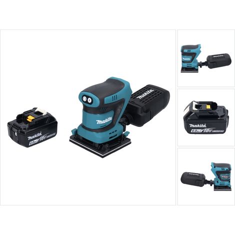 Makita DBO 480 G1 levigatrice orbitale a batteria 18 V 112 x 102 mm + 1x batteria ricaricabile 6,0 Ah - senza caricabatterie