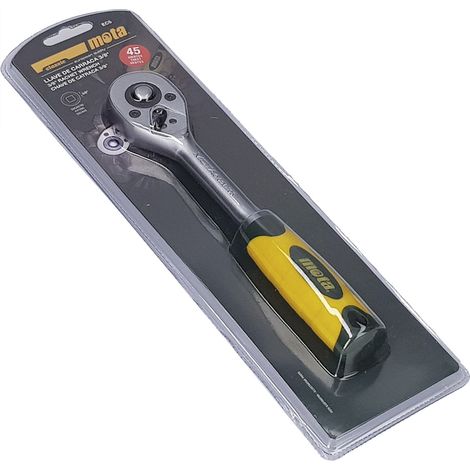 Llave de carraca encastre cromo vanadio 3/8 pulg, 45 dientes (1/2)