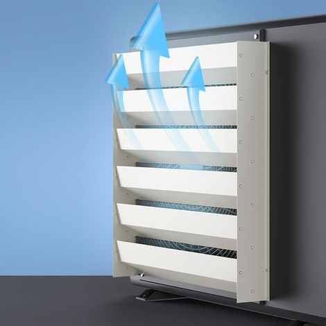 Windabweiser aus verzinktem Stahl für Klimaanlagen, direkt luftbeständiger Windleitblech, Lamellenschutz für Klimaanlagenkompressor-Kondensatorgitter