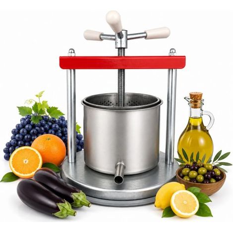 Torchio Torchietto Premitutto Spremitutto Acciaio inox per Frutta Verdura Uva  Medio (1/5)