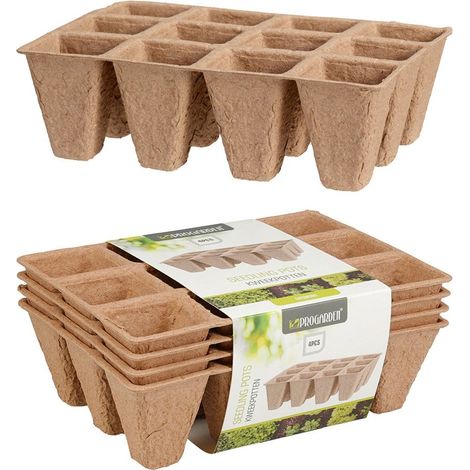 Bandejas para sembrar con 12 aberturas - 4 uds