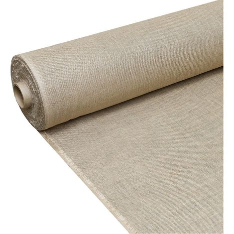 Jute Tissu Toile Fibres Naturelles 305 g/m² Décorations Pour La Maison Revêtements Bricolage - 140x300 Cm
