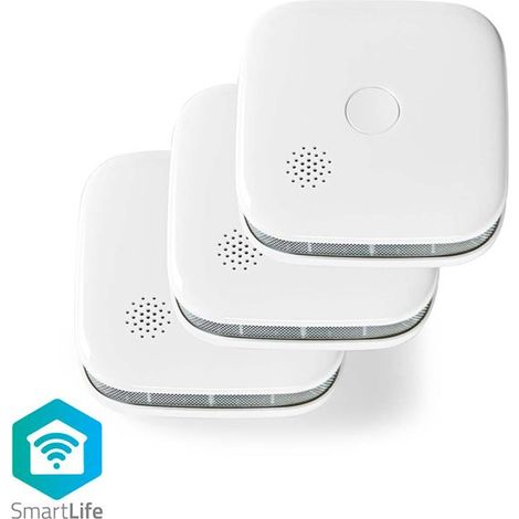 Filiyano-Détecteur de fumée sans fil NEDIS SmartLife (lot de 3) Blanc (1/3)