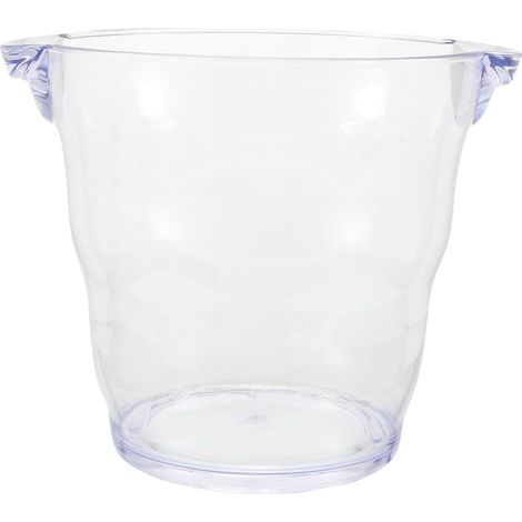 Seau à Glace pour Bouteilles de Vin Isolé 4l Transparent Poignée Stable pour Bar et Discothèque, Économiseur de Travail, Refroidisseur (1/5)