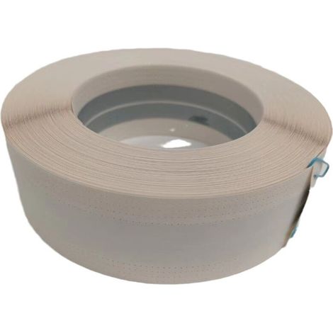 Bande de protection d'angle en métal, blanche, 5 cm x 300 cm, 1 pièce Bande de protection d'angle en acier galvanisé à fixation murale (1/5)