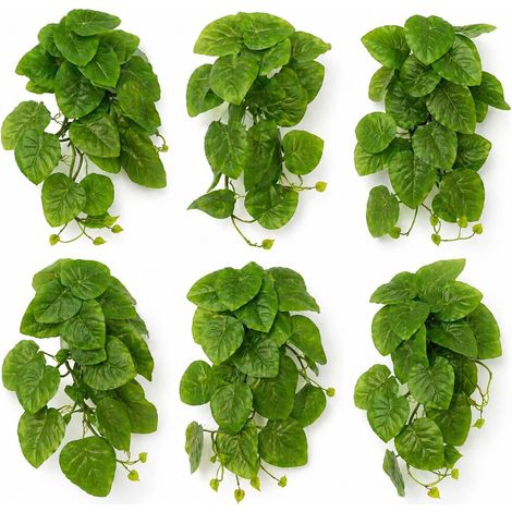 Pack of 6 x 25cm Artificial Trailing Arrowhead Vine Plant - Premium Quality (1/5)