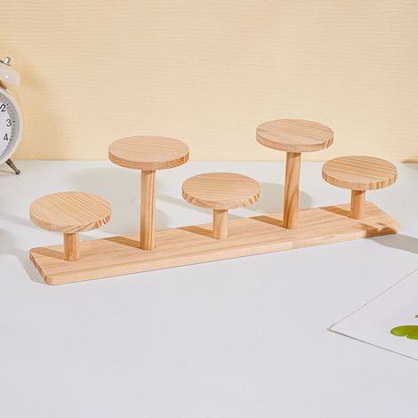 Présentoir de modèles en bois, support de figurines, poupées de collection, bijoux, présentoir élégant, Base, étagère multicouche