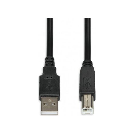 Câble USB iBox IKU2D 1,8 m USB 2.0 USB A USB B Noir (1/2)