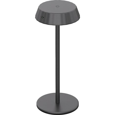 Lampe de bureau LED, 3 modes d'éclairage, batterie rechargeable, lampe de chevet moderne, convient aux chambres et aux bureaux. (1/5)