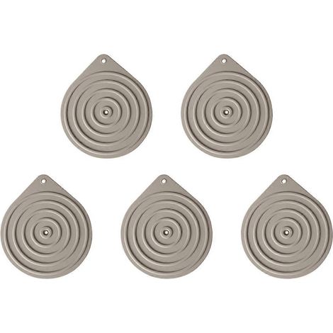 Set mit 5 mikrowellengeeigneten Silikon-Speisenwärmern, rutschfeste Heizmatten