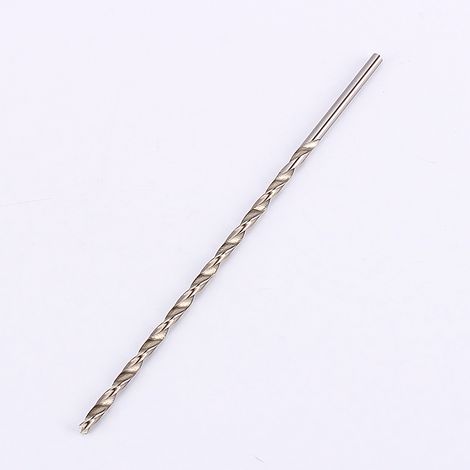 Jeffergarden Foret hélicoïdal extra long en acier rapide de 5 mm, foret hélicoïdal à tige droite de 200 mm