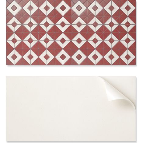 Panel de vinilo autoadhesivo - Decoraci贸n con estampado de 100x50 cm con motivos geom茅tricos en una composici贸n