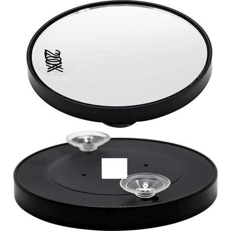 Miroir grossissant 20x pour le maquillage des yeux, outil de maquillage professionnel de poche, pince à épiler pour les sourcils (1/4)
