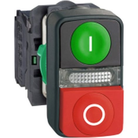 Luz pulsante PULS con doble función VE/RO, 24V, 1NA+1NC, ideal para señalización.