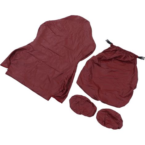 Housse de chaise gaming, protection intégrale, élastique, confortable, imperméable, housse de chaise d'ordinateur en PU noir, convient à une utilisation à domicile et au bureau, bordeaux.