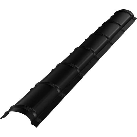 Faitage, 2000 × 230 × 0,5 mm, noir mat RAL 9005
