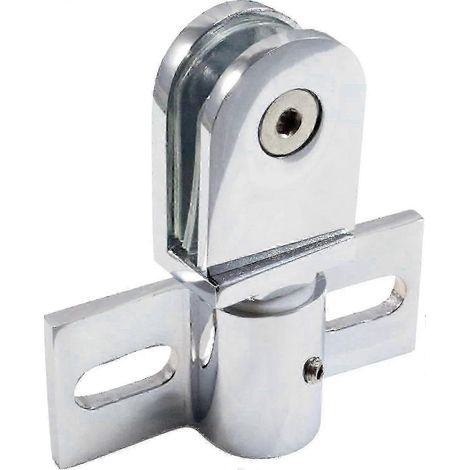 Charnière pivotante pour porte de douche en verre, quincaillerie de salle de bain robuste et antirouille, construction en acier inoxydable (1/5)