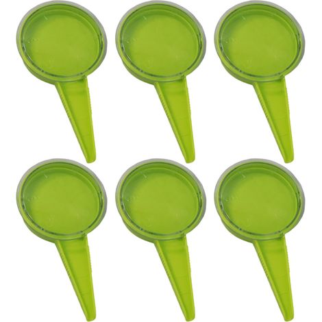 6 pièces distributeur de graines, réglage molette 5 positions, orifices calibrés, poignée ergonomique, pour semis précis au potager (1/5)
