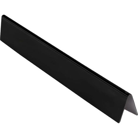 Plaque de protection thermique 44,2 x 5,6 x 5,8 cm (17,4 x 2,2 x 2,3 pouces) - Couvercle de brûleur de barbecue robuste et polyvalent, noir (1/4)