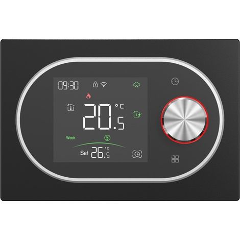 Termostato Smart WiFi Beca BHT-9000GALW Expert4house Edition Nero e Silver