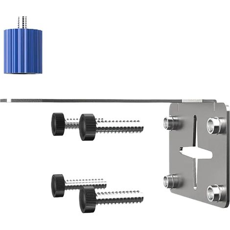 Support mural pour niveaux – Support mural portable en acier inoxydable Support de support, fournitures d'outils électriques pour la mesure de l'ingénierie, la construction professionn (1/5)