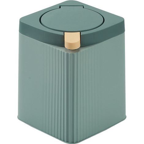 Mini poubelle avec couvercle pour bureau, poubelle à papier, adaptée pour le bureau, la maison, petite poubelle, table basse, table de chevet (1/5)