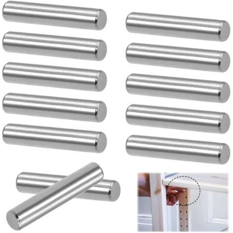 royaluxe-Lot de 12 goupilles cylindriques 6 x 40 mm en acier inoxydable 304 pour étagères (1/4)