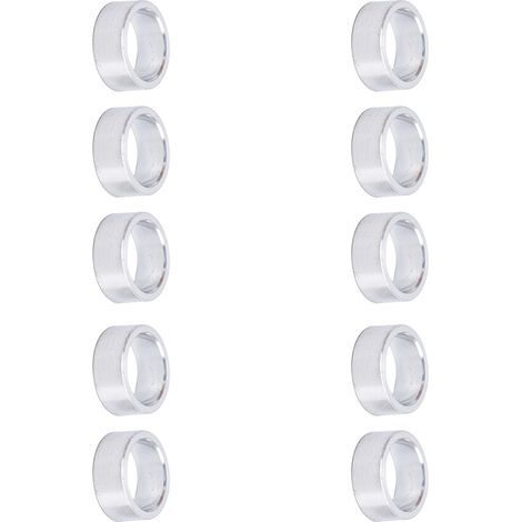 Lot de 10 entretoises rondes non filetées en alliage d'aluminium, diamètre extérieur 10 mm x 4 mm