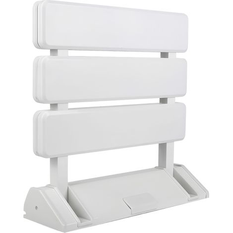 Siège de Douche Rabattable - Aluminium et ABS - 330 x 320 x 70 mm - Pour Salle de Bain Spa Sauna - 1 Pièce