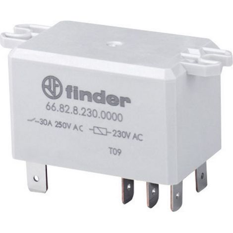 Finder 66.82.8.230.1000 Steckrelais 230 V/AC 30 A 2 Wechsler 1 St.
