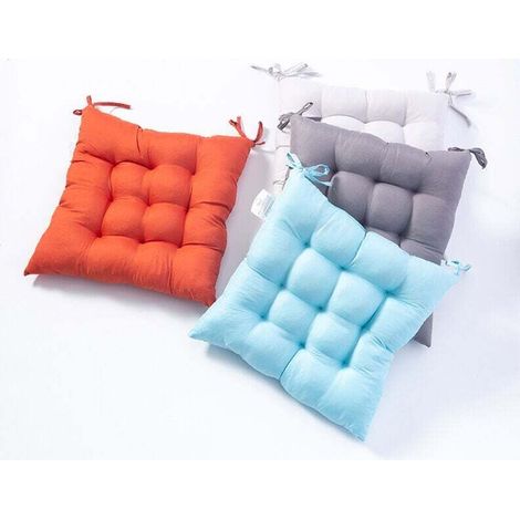 Lot de 4pcs Galette de Chaise- taille 40x40cm- Qualité exceptionnelle-Doux au Toucher et élégant (1/4)