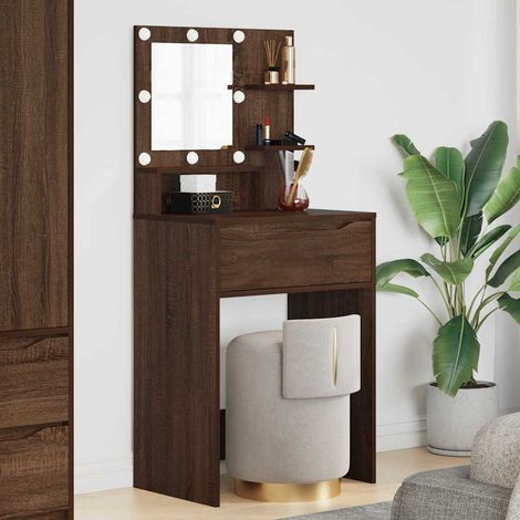 Schlafzimmer-Frisiertische mit Schubladen Braun Eichen-Optik