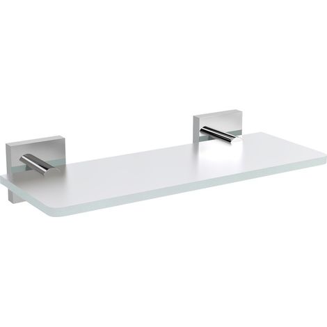 Sapho X-SQUARE - Étagère, longueur 30 cm, verre dépoli/chrome XQ009-03 (1/2)