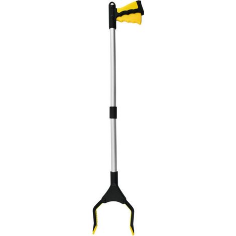 Pince à déchets jaune - 81 cm Pince à déchets pliable + pince télescopique pivotante - Pince à déchets (1/5)