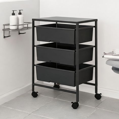 Armoire de rangement 3 niveaux 40,8 x 33,5 x 60,5 cm (1/5)