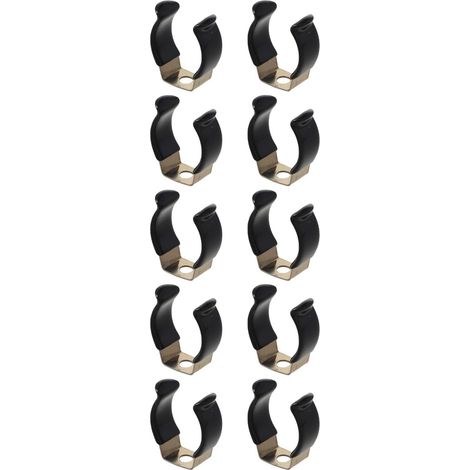 Clip porte-outils 10 pièces 20mm inox/caoutchouc base étroite (1/5)