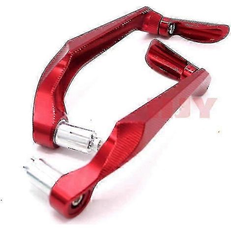 Protection universelle pour leviers de frein et d'embrayage de guidon de moto 7/8" (22 mm), compatible avec Aprilia RSV4, RSV4 2009-2017 et RSV4RF 2009-2017 (rouge) (1/5)