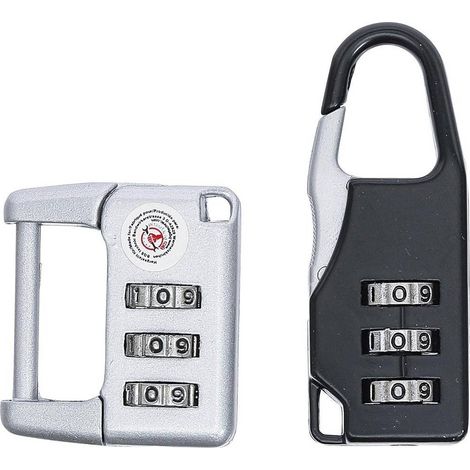 Jeu de Serrures de Bagages à Chiffres - 2 pcs - Sécurité et Praticité - D-Work