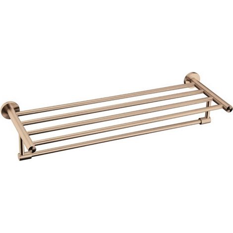 Portsalviette a barre 60cm in acciaio inox finitura oro rosa  ART-OR kamalu