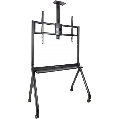 Tooq Soporte de Suelo con Ruedas para Pantallas 55"- 100", Negro, VESA: Máximo 900x600. Mínimo 200x200 (1/3)