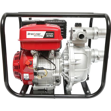 Motopompa a benzina 15 CV, 3 pollici, portata 40 m3/h, profondità di aspirazione 7 m, altezza di scarico 80 m Breckner Germany (1/5)