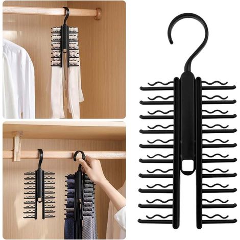 Organisateur Cravates 360° Pivotant pour Ceintures Foulards (1/4)